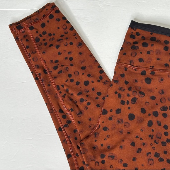 Stori Leggings Womens 6 Brown Black Challenge 7/8 Tight Hazy Spot Brandy Onyx - Picture 11 of 14